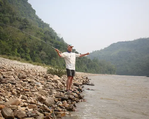 Fishing in Bhutan